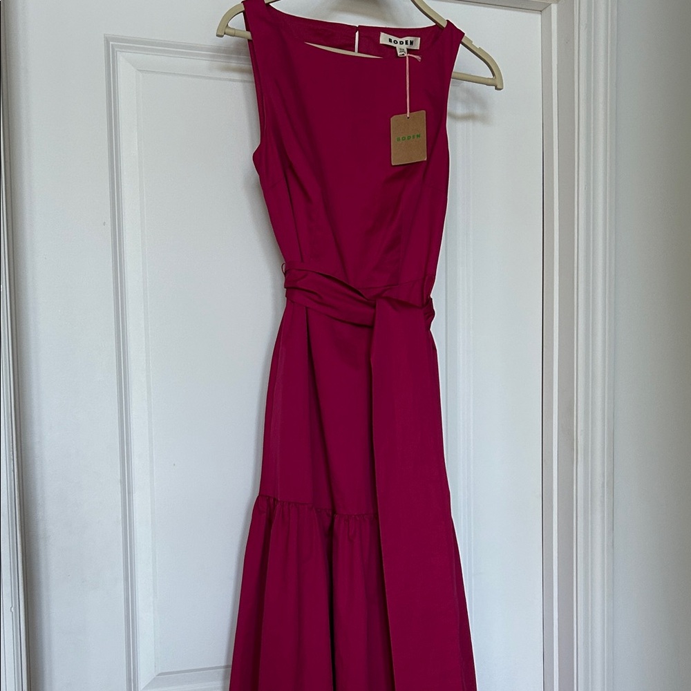 NEW BODEN Deep Tier Fit & Flare Dress 0